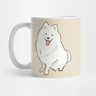 Cute samoyed smiling with tongue out Mug